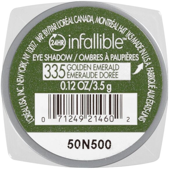 L'Oréal Paris Infallible 24HR Eye Shadow 335 GOLDEN EMERALD 0.12 oz✨️NEW✨️ - Picture 2 of 8
